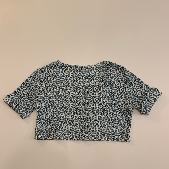 Vintage floral print cropped to size Med LA - Picture 3 of 3